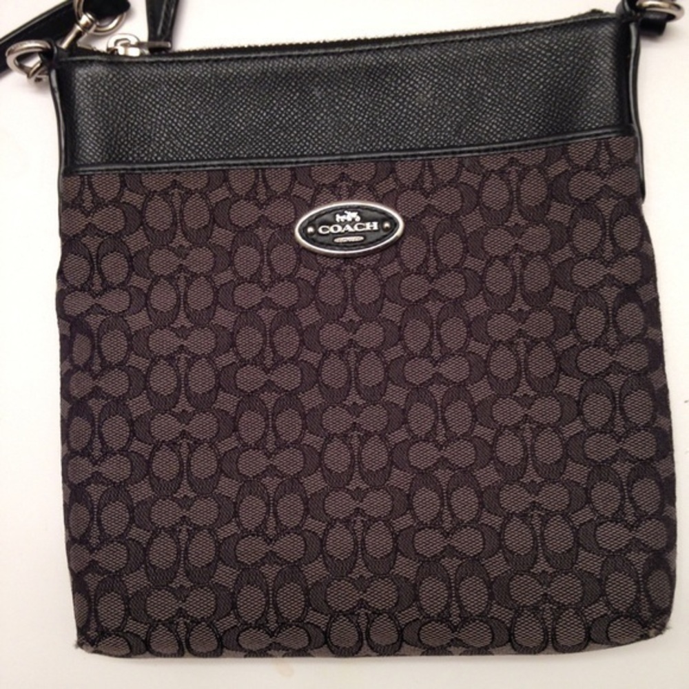 Coach mini c saffiano leather crossbody bag